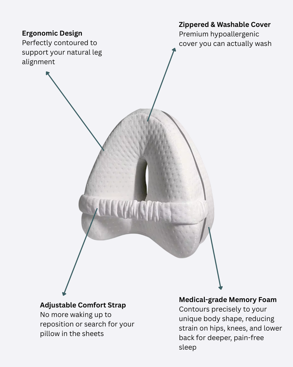 Hypnory Knee Support Pillow